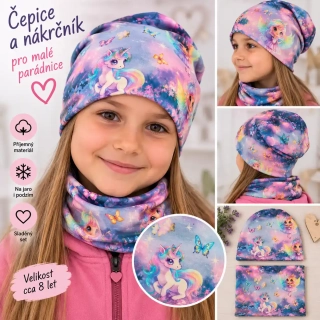 Set čepice + nákrčník Ponny
